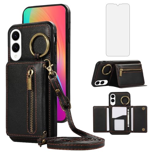 Coque de téléphone portable pour S25Edge 25S avec protège-écran et boucle