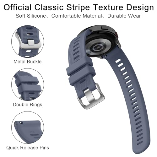 Image of Tobfit Straps Compatible with Garmin Vivoactive 5 /3,Venu Sq /Venu Watch Band for Women Men, 20mm Soft Silicone Sport Strap for Garmin Vivoactive 3 /5, Vivomove HR, Forerunner 245 /645 Music