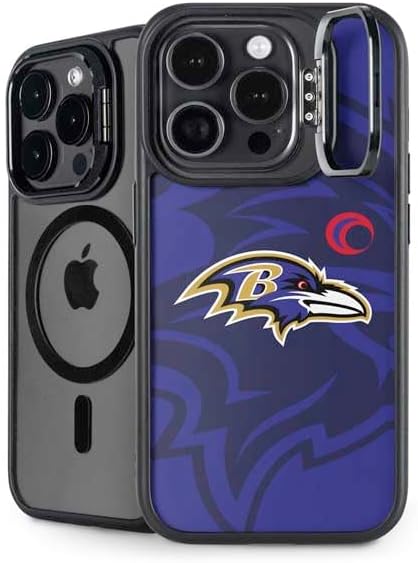 Skinit Kickstand Phone Case Compatible with iPhone 16 Pro Max - Officially Licensed Liquid Blue NFL Baltimore Ravens Running Back Design