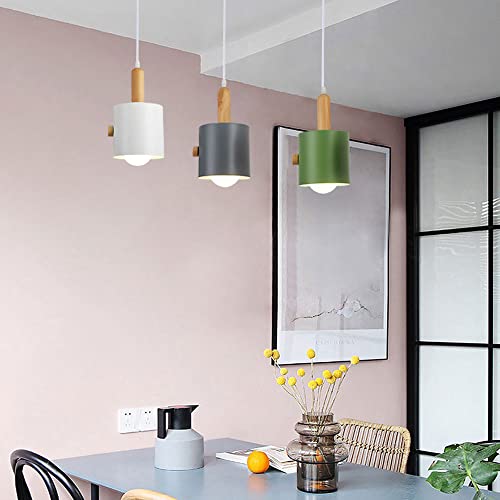 Suspension industrielle 3 lumières macaron rustique réglable - 4