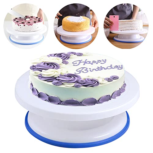 Tortenplatte Drehbar Tortendrehteller Tortenplatte Drehteller Tortenteller Drehplatte Torte Torten Cake Turntable, 28cm Weiß Tortenplatte Drehbar Tortendrehteller Tortenplatte Drehteller Tortenteller Drehplatte Torte Torten Cake Turntable, 28cm Weiß