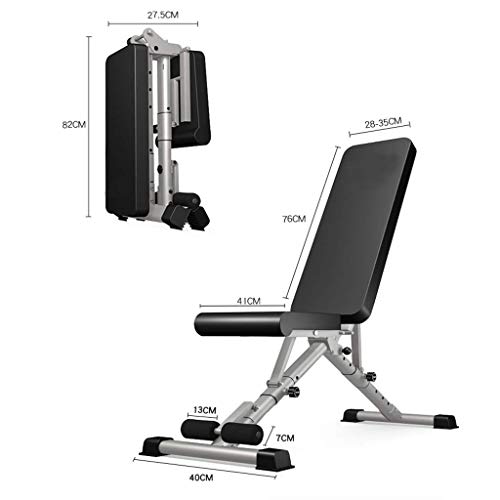 COLOM Strength Training Gym Folding Weight Bench, Adjustable Weight Lifting Bench for Full Body Workout, Home Gym Physionics Incline Decline Bench for Lifting Fitness Bench Press Bar and Weights