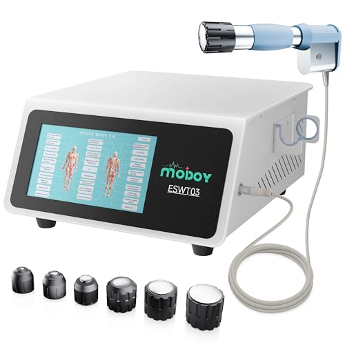 2025 Advanced Shockwave Therapy Machine, Focused Shockwave FSA or HSA Eligible, Non-Invasive Extracorporeal ESWT Shock Wave Therapy Device, Safe Use, Ideal for Home & Clinical Use(ESWT03_White)