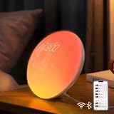 Dekala Sunrise Alarm Clock for Heavy Sleepers, Smart App Control, Bluetooth Speaker, Wake up Light Sunrise Sunset Simulation, White Noise Sound Machine, Night Light for Bedrooms Kids Adults
