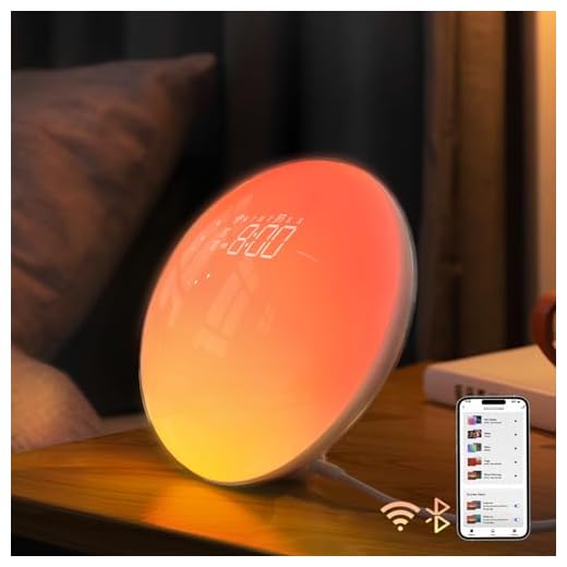 Dekala Sunrise Alarm Clock, Smart App Control, Bluetooth Speaker, Wake up Light Sunlight Sunset Lamp, White Noise Sound Machine, Night Light for Bedrooms, Alarms for Heavy Sleepers Kids & Adults