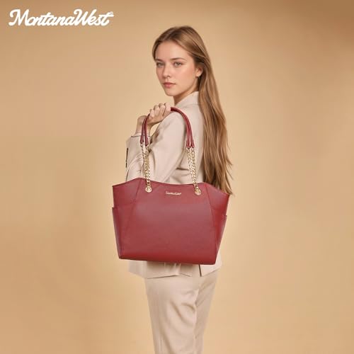 Image of Montana West Tote Bag for Women Chain Top-handle Handbags