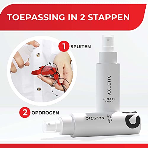 AXLETIC Anti-Fog - Anti Condensation Spray Glasses I Natural Glasses Cleaner - Fast Glasses Cleaner Spray for Swimming Goggles, Ski and Mask - Against Fogged Glasses - Anti Condensation Wipes Alternative, 100ml - Image 5