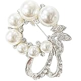 まちの波 パールブローチ 結婚式 お宮参り 発表会 卒業式 母の日 入園卒園 人工パール 胸飾り