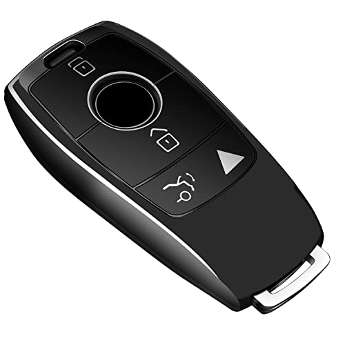 Image of Tukellen for Mercedes Benz Key fob Cover,Special Soft TPU Key Case Protector Compatible with 2017-2023 E-Class 2018-2021 S-Class 2019-2023 A-Class C-Class G-Class-Black