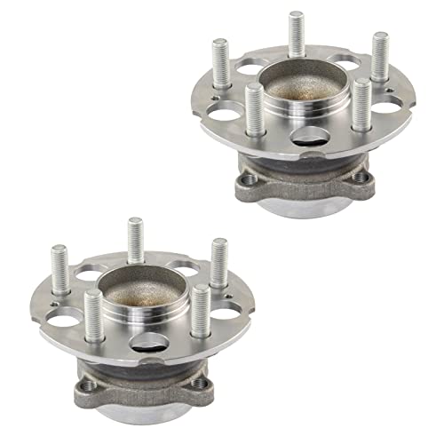 Image of TRQ Rear Left and Right Wheel Bearing and Hub Assembly Set 2 Piece Compatible with 19-22 Honda CR-V 2018 EX EX-L LX 2017 FWD Models