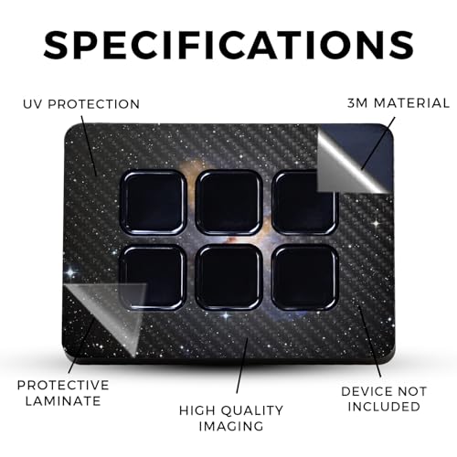 Carbon Fiber Skin Compatible with Elgato Stream Deck Mini - Centaurus - Premium 3M Vinyl Protective Wrap Decal - Easy to Apply | Made in The USA by MightySkins by Vision Signs & Graphics - Used condition - Image 2