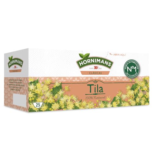 Hornimans Tila Infusión con Ingredientes 100% Naturales | 25 bolsitas | Sin Teína
