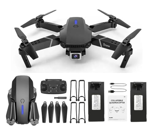 BIGGKIDDO-High-Defintion-Camera-Drone-with-1080P-HD-FPV-Camera-With-Dual-Camera-Height-Keeping-Headless-Mode-Three-Lever-Flight-Speed-Switching-multicolor-E88-Dual-Battery (DB-2.)