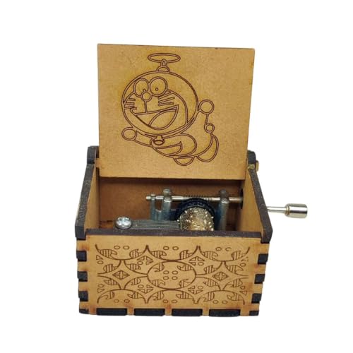 Image of Zesta Doraemon Musical Box Birthday Gift | Music Box Gift for Girlfriend, Boyfriend, Husband, Wife | Unique Musical Gifts for Music Lovers | Vintage Wooden Mini Music Box