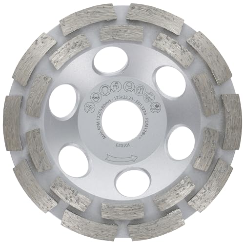 PRODIAMANT Premium Diamant-Schleiftopf 125mm Beton universal 125 mm x 22 2 mm Betonschleifer doppelreihig