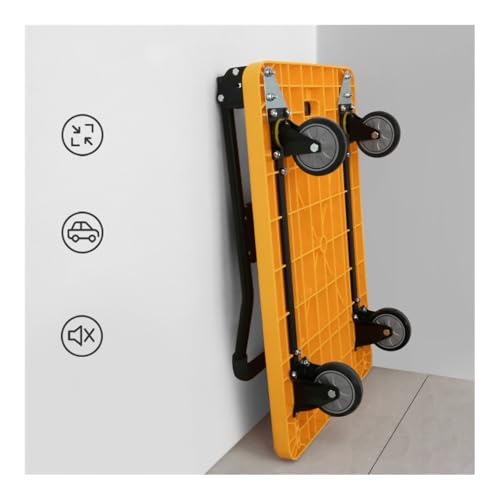 Carretilla plegable portátil con ruedas silenciosas miniatura 4