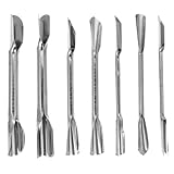 BESPORTBLE Edelstahl Gemüseschneider 7 Stück Doppelseitiges Küchen Schnitzwerkzeug Garniermesser für Obst und Gemüse Scharfes Kulinarisches Tranchiermesser für Haushalt und Restaurant