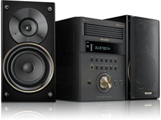 Sharp XL-BH250(GL) Limited Edition 5-Disc Micro Shelf Executive Speaker System with Bluetooth, USB Port for MP3 Playback, AM/FM, Audio in for Digital Players, Champagne Gold and Carbon Fiber Finish