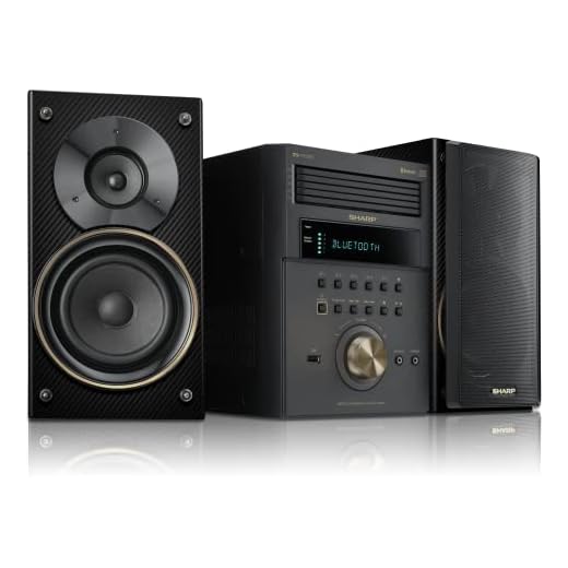 Sharp XL-BH250 Limited Edition 5-Disc Bluetooth Speaker System with USB, AM/FM, and Champagne Gold/Carbon Fiber Finish