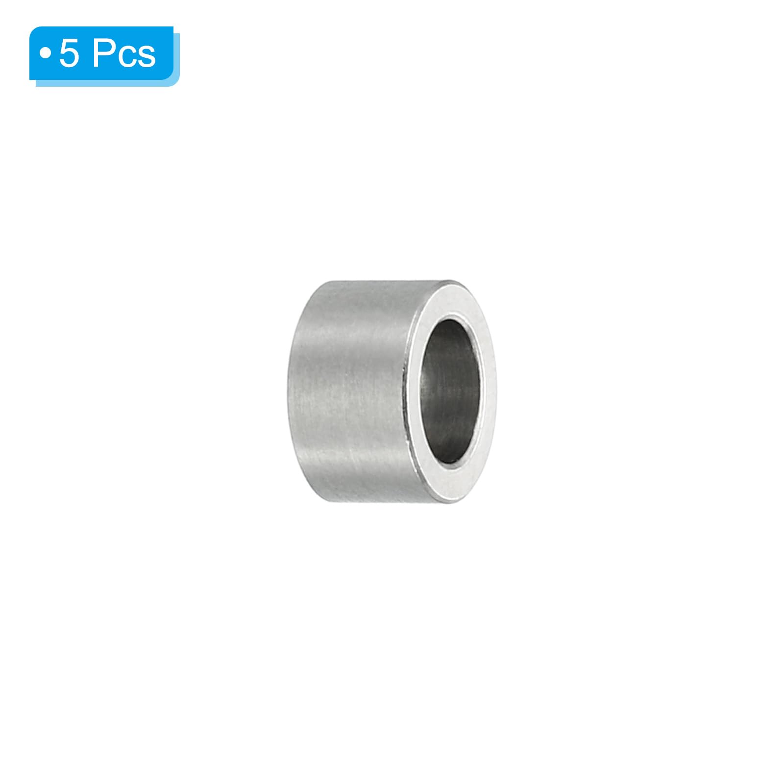 10 Entretoises En Acier Inoxydable 304 - Dimensions 5mm ID X 10mm OD X 5mm L - Pour Vis 3/16" Ou M5
