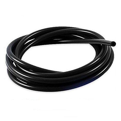 Tucool Racing ID 3 4 5 6 8 10 12 14 16 18mm Silicone Vacuum Tubing Hose Silicone Vacuum Hose Pipe 3 Meters 10 Ft or 1.5 Meters 5 Ft High Performance (Black, 6mm 3 Meters)
