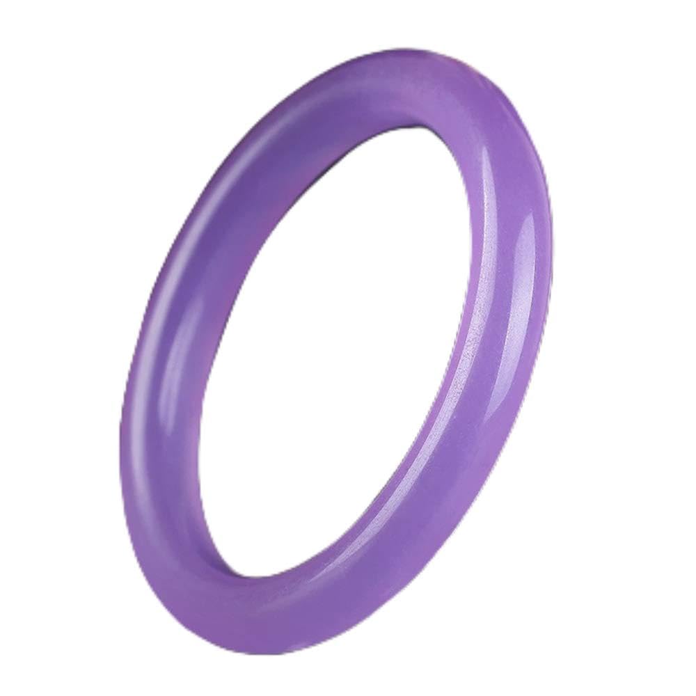 YDYDTTKD Pulsera de Mujer, Brazalete para Mujer, Brazalete Natural Pulsera Delgada de Jade Fino, Pulsera de Barra Delgada de Jade, joyería, Pulsera de Brazalete para Mujer, púrpura-60 mm,
