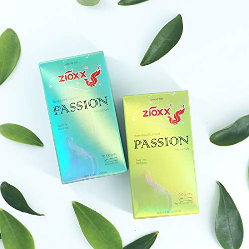 Zioxx Water Based Lubricants Passion Condom 20 Pieces(2 Pack)