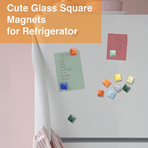 image for LOVIMAG 12 Pcs Refrigerator Magnets,12 Colors Cute Fridge Magnets Deco