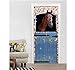 DACDAB Adesivi per Porte 3D Poster Stalle per Cavalli 3D PVC Carta da Parati Adesivi Murali Autoadesivi Rimovibili Decorazione Domestica 77X200Cm