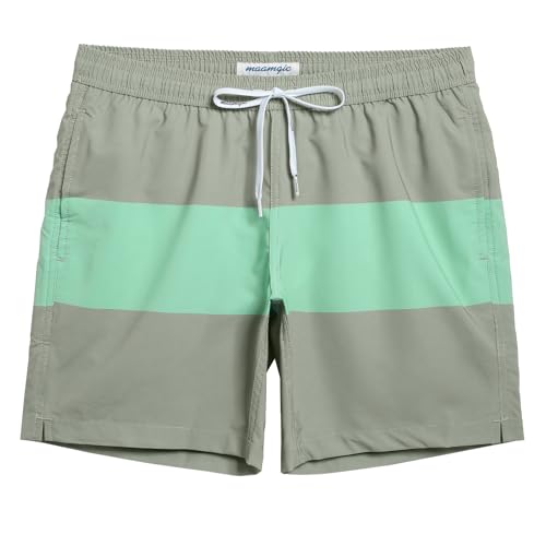 Image of maamgic Mens 7 inch Stretch Swim Trunks Quick Dry Mesh Lining Swimwear Bathing Suits