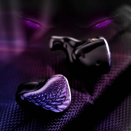 Image of Kinera Celest Wyvern Black HiFi in Ear Monitor Earphones, 10mm LCP Diaphragm Dynamic Driver IEM Headphoens, In-Ear Wired Gaming Earbuds with Harman Target Tuning, 2 Pin Detachable Cable (3.5mm)