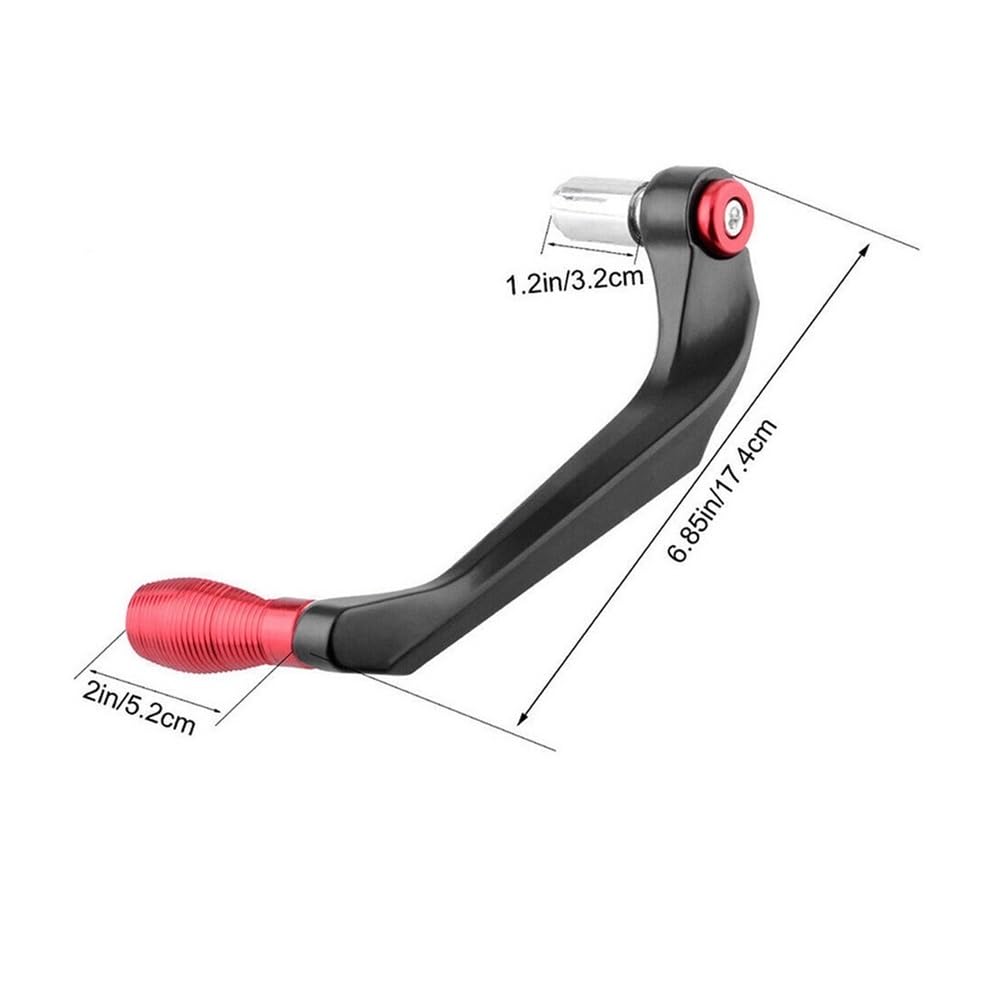 Windance Protège-Levier Frein & Embrayage - Protection Guidon 22mm Moto Scooter VTT - Noir, Réglable