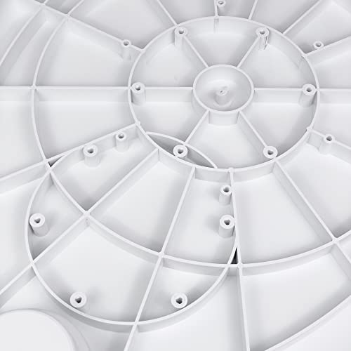 GATE14® ABS Oval Table for Boat or Camper with Aluminium Legs 77 x 51 cm - Image 6