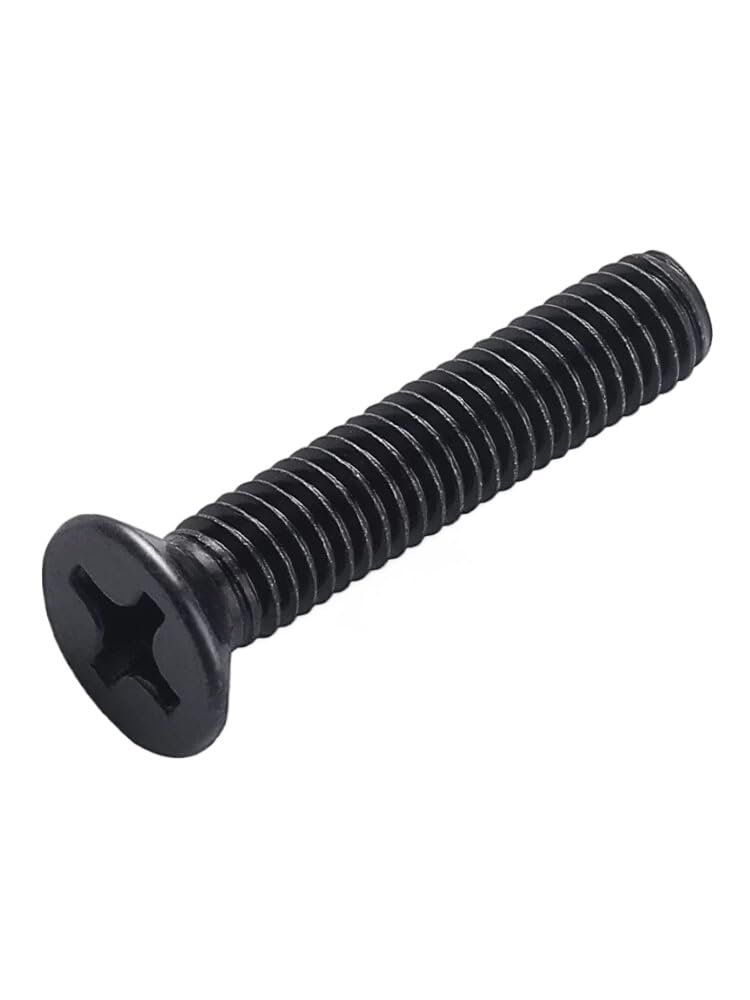 Schwarze SS304 Senkkopf-Kreuzschlitzschrauben M1,6-M4 Sortiment (100,M4 x 0.7 x 40mm)