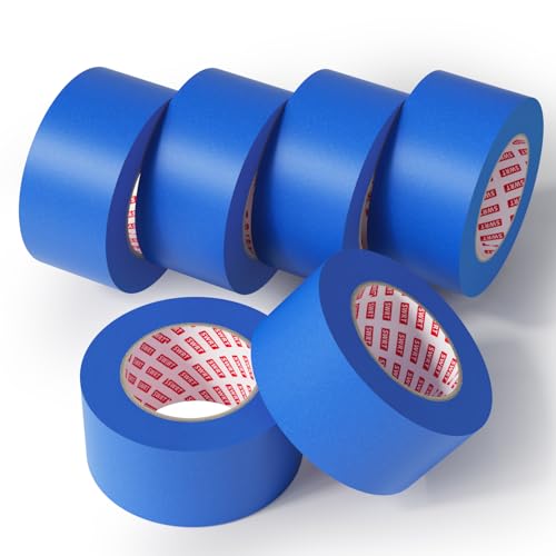 SWRT Blue Painters Tape (2 Inch x 55 Yards 6 Rolls)
