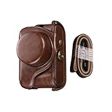 富士フイルム用 X100V X100F X100T X100S X100 カメラ用ソフトレザーカメラケースバッグ + ショルダーストラップアクセサリー