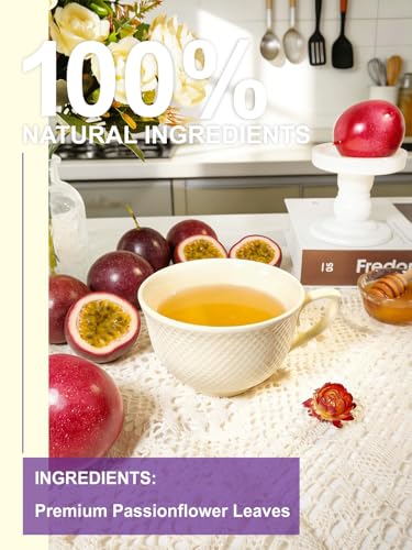 Image of TeeLux Passion Flower Tea Bags, Pack of 100, Vegan, Natural Relaxation, Soothing Floral Aroma, Passion Flower, Caffeine-Free Herbal Tea, Biodegradable Tea Bags
