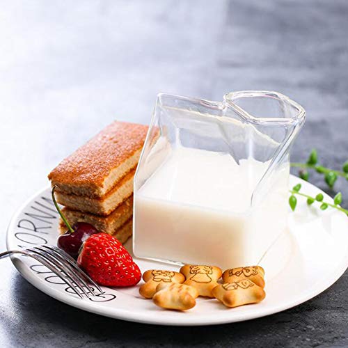 Shanrya Taza De Leche, Vasos De Agua Transparentes, para Té, Café, Leche, Zumos De Frutas, Bebidas Home Cafe - Imagen 5