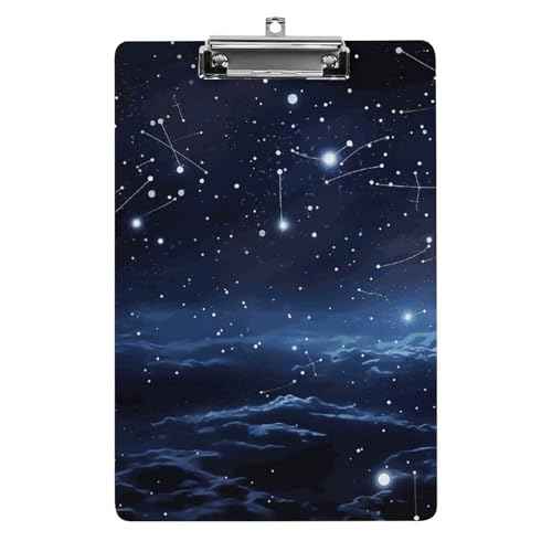 Presse-papiers acrylique galaxie grand format 31.8x21.6 cm pour écolier et bureau