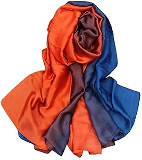 Foulard/Sciarpa 100% Seta per Donna Colore sfumato, Scialle di eleganti ed Moda 70,8