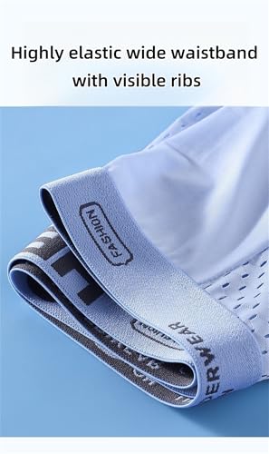 Hello Mesh Mens Underwear, Low Rise Boxer Briefs for Men, Ultra-Thin Panties, Mens Breathable Trunks4
