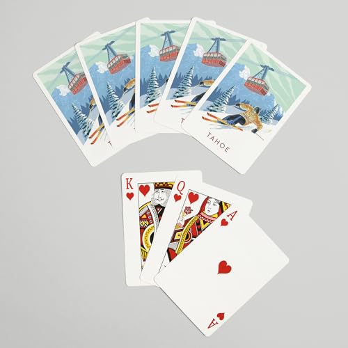 Baraja de 52 naipes poker Lake Tahoe Lantern Press miniatura 7