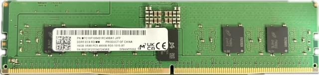 Generic 16GB DDR5 PC5-38400 4800MHz ECC REGISTERED DIMM MTC10F1084S1RC48BA1