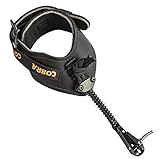 Cobra Archery Maverick Bow Hunting Release - New Pinch to Close Head Design - Soft Padded Leather Buckle Wrist Strap - Unique Adjustable Spring Lanyard Connection - Made in USA