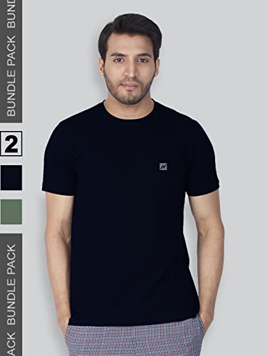 Image of Lux Nitro Men's Solid Regular Fit T-Shirt