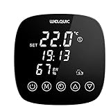 WELQUIC WiFi Termostato Digitale Touch Screen Con Mobile App e Sensore Di Umidità Facilità d'Uso,Funziona Con Amazon Echo e Google Home Controllo Accurata Temperatura