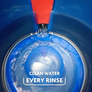 O-Cedar RinseClean Spin Mop Sistema di mocio e secchio, lava con acqua pulita, rimuove il 99% dei batteri