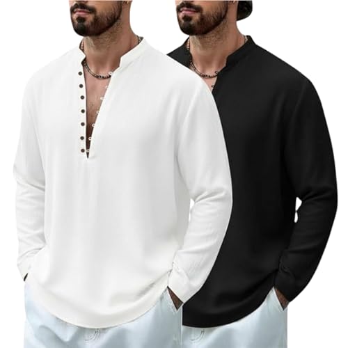 Image of DEELMO Men Stylish Cotton Blend Kurta with Button Detailing for Festive and Casual Wear | Comfortable Soft Fabric Kurta with Modern Mandarin Collar Traditional Outfit