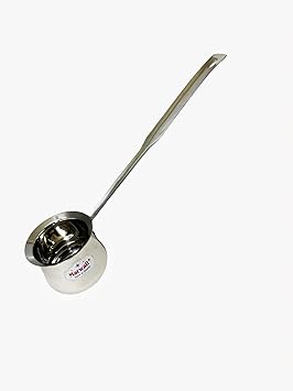 Stainless Steel Soup Ladle, Long Handle Water and Sauce Serving Spoon for Kitchen, Restaurant