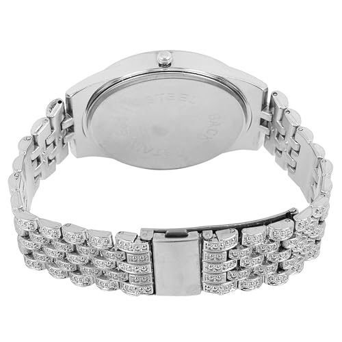 ALNA-TURA Silver Men's Watch with Diamond Accents - Image 4